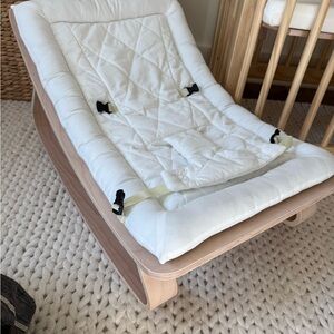 Elegant White Baby Rocker - never used